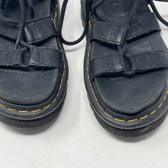 Women's Black Platform Sandals - Picture 5 of 10